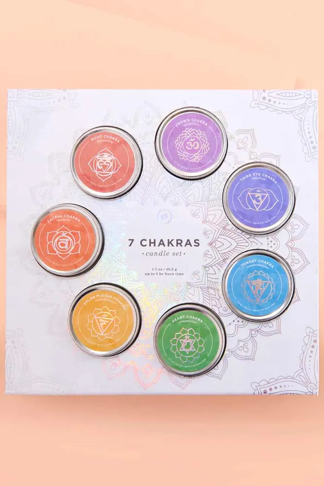 Set of 7 Chakra Candles Gift Box (EB Exclusive)