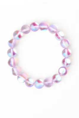 Spiritual Aura Beads Bracelet in Purple
