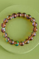 Grounded Aura Beads Bracelet in Brown