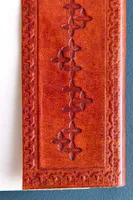 Leather Stone Journal with Flap