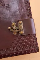 XL Brown Leather Chakra Journal
