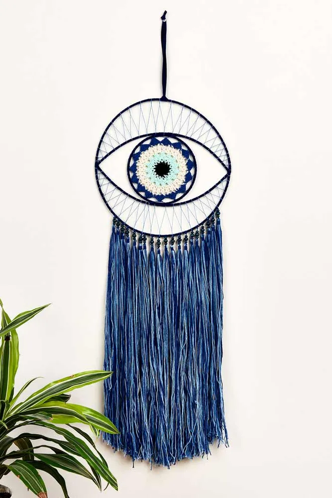 Evil Eye Foldover Beanie