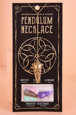 Semi Precious Pendulum Necklace
