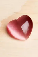 Rose Cat's Eye Heart