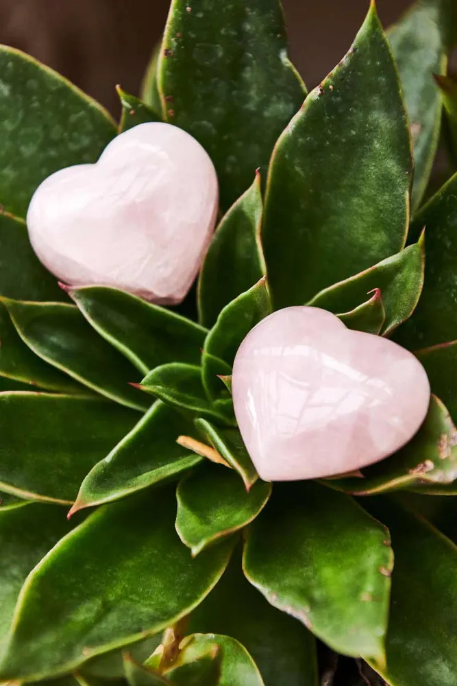 Rose Quartz Crystal Heart