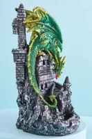 Dragon On Castle Backflow Incense Burner