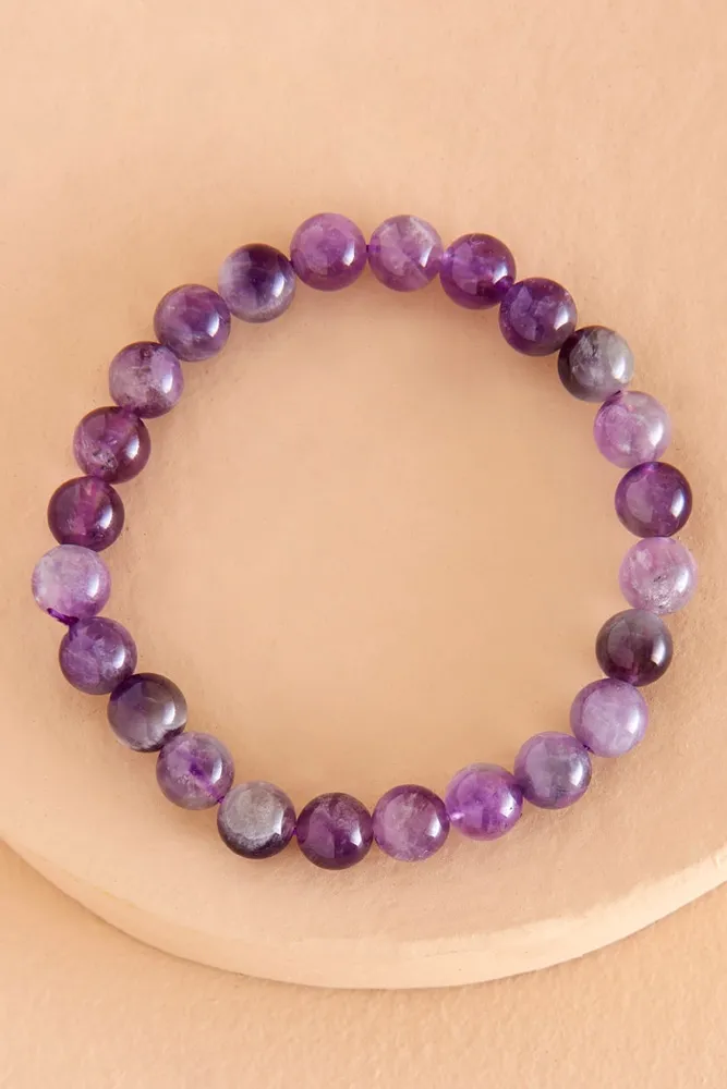 Shiny Amethyst Bracelet