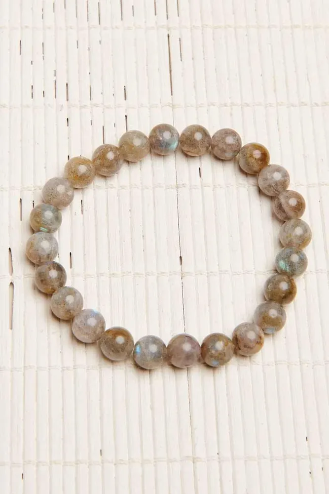 Genuine Natural Labradorite Bracelet  Choice of Size  Beads  eBay