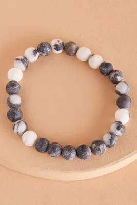 Matte Zebra Jasper Bracelet