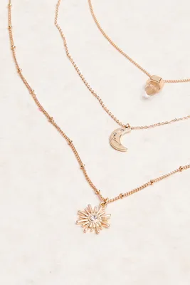 Cosmic Trio Necklace Set