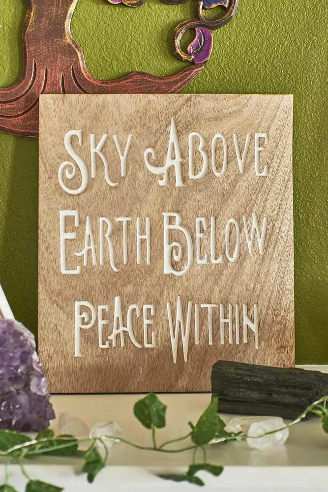 Sky Above Wooden Sign