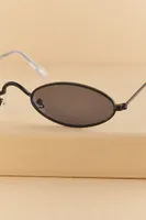 90's Black Oval Sunglasses