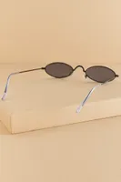 90's Black Oval Sunglasses