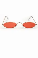 90's Red Oval Sunglasses