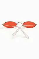 90's Red Oval Sunglasses