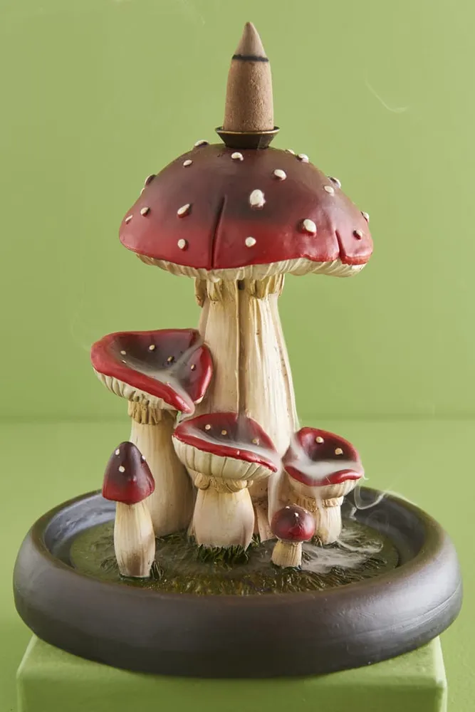 Earthbound Trading Toadstool Backflow Incense Burner