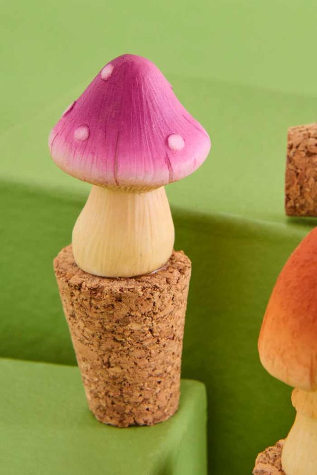 Mushroom Wine Stopper Set