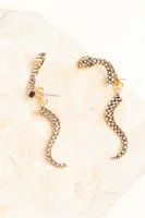 Snake Front-Back Earrings