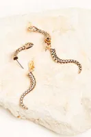 Snake Front-Back Earrings