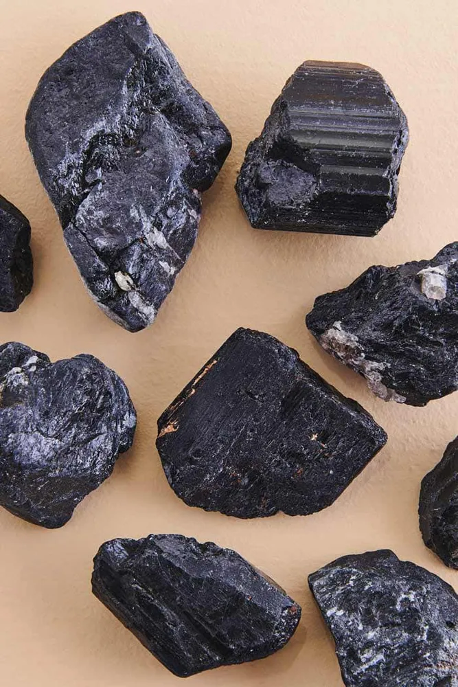 Black Tourmaline Rough Stone