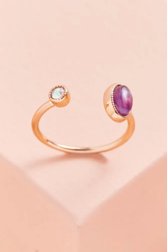 Oval Amethyst Ring