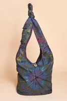 Muted Cool-Tone Tie Dye Bag