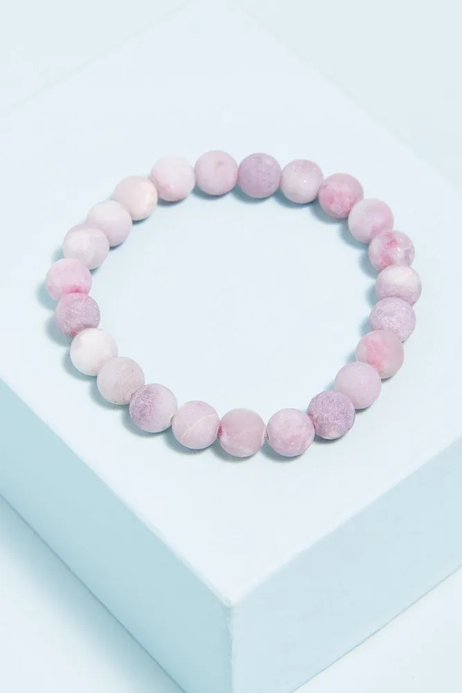 Matte Lilac Jasper Bracelet