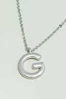 Silver Initial Necklace