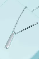 Silver Initial I Necklace