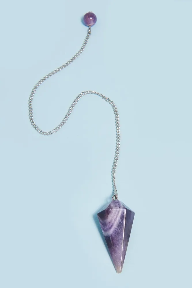 Beaded Amethyst Pendulum