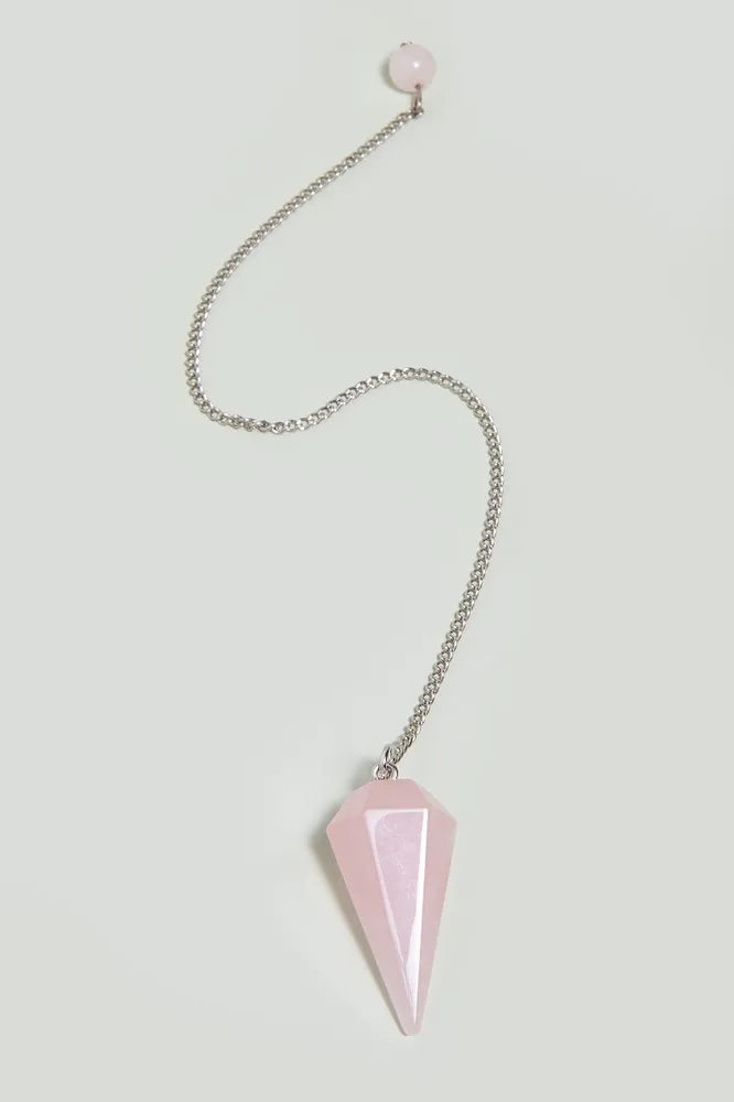 Beaded Rose Quartz Pendulum