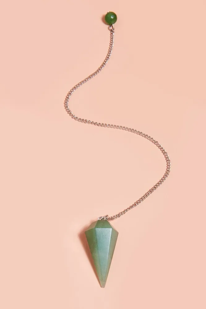 Beaded Green Aventurine Pendulum