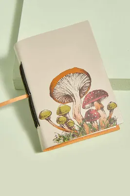 Wild Mushrooms  Small Leather Journal (EB Exclusive)