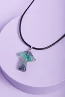 Fluorite Mushroom Necklace