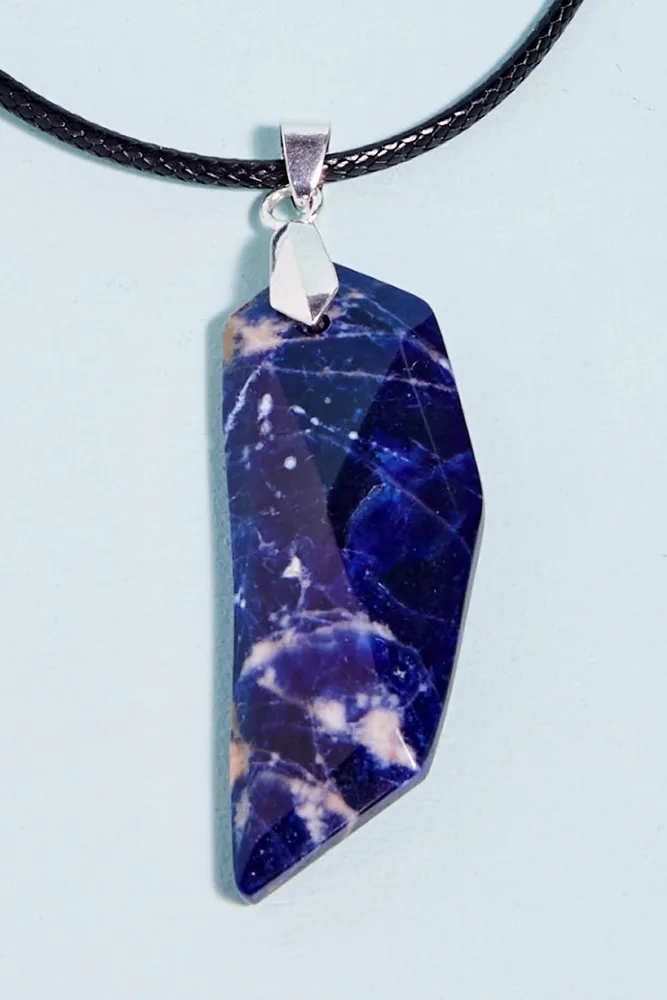 Sodalite Slice Necklace