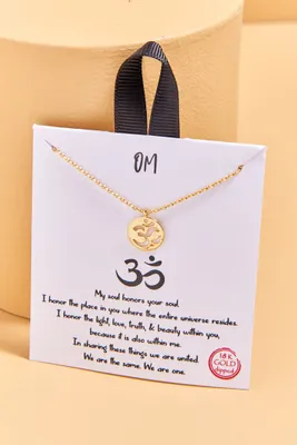 Om Circle Necklace
