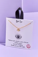 Gold Dipped Opalite Eye Necklace