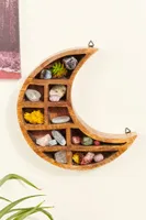 Crescent Moon Wood Shelf