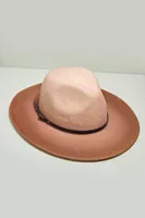 Brown Ombre Panama Hat