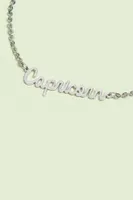 Silver Capricorn Anklet