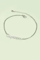 Silver Capricorn Anklet