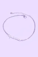 Silver Aquarius Anklet