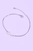 Silver Libra Anklet