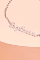 Silver Sagittarius Anklet