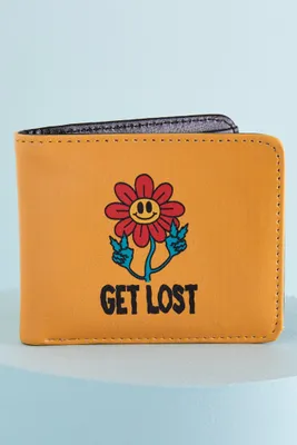 Get Lost Flower Bifold Wallet
