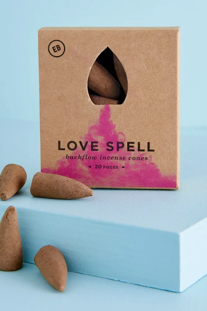 Love Spell Backflow Incense Cones