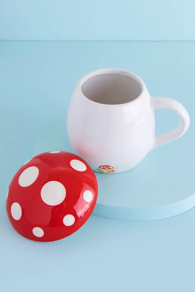 Spotted Red Lid Mushroom Mug