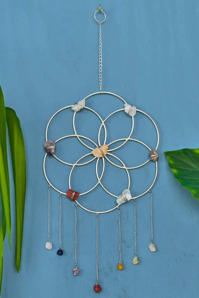 Crystal Seed of Life Wall Hanging