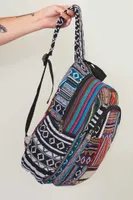 Small Patchwork Jacquard Backpack