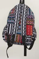 Small Patchwork Jacquard Backpack